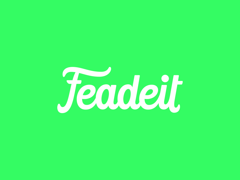 Feadeit - custom lettering by Lance on Dribbble