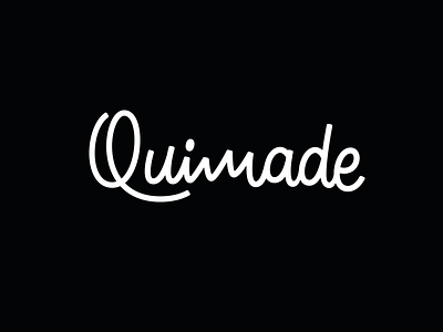 Quimade - custom lettering branding calligraphy hand lettering identity lettering logo logo design logotype type typography wordmark