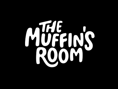 The Muffins Room brand branding identity lettering logo logo design logotype mark typography wordmark