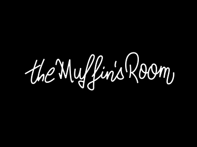 The Muffins Room branding calligraphy hand lettering identity lettering logo logo design logotype mark type typography wordmark