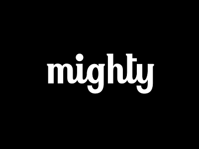 Mighty - Custom logotype brand branding calligraphy hand lettering handlettering identity lettering logo logo design logotype typography wordmark