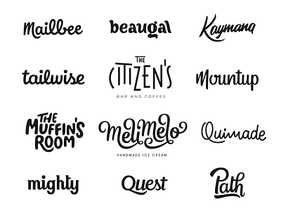 Hand lettered Logos - First Year