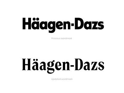 Haagen Dazs (Hand-lettered logo)