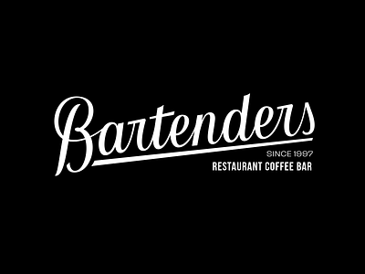 Bartenders - Handlettered logo branding calligraphy hand lettering handlettering identity lettering logo logo design logotype script type typography wordmark