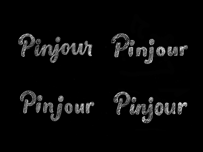 Pinjour Sketches branding calligraphy hand lettering handlettering identity lettering logo logo design logotype mark script type typography wordmark