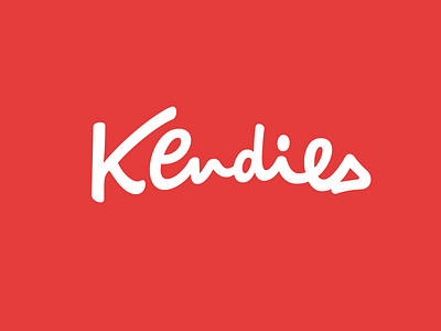 Kendies branding calligraphy hand lettering identity lettering logo logo design logotype mark script type typography wordmark