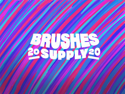 Brushes Supply branding hand lettering identity lettering logo logo design logotype type typography wordmark