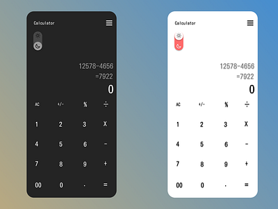 Calculator Design UI