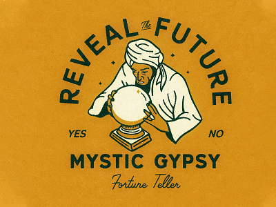 Mystic Gypsy Fortune Teller design graphic design illustration illustrator logo typography vector