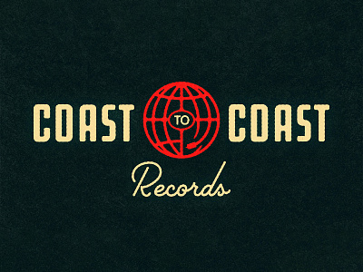 Coast to Coast Records #2 design graphic design illustration illustrator vector