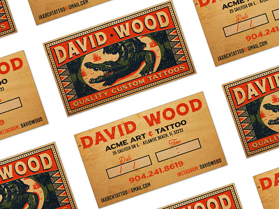 Tattoo Business Card designs, themes, templates and downloadable graphic  elements on Dribbble