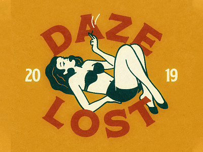 Daze Lost design graphic design illustration illustrator typography vector