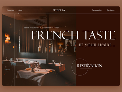 DailyUI 3 | Landing Page Restaurant