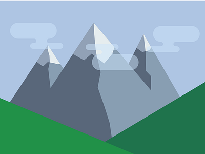 Mountains 2d art creative design digital flat flat design graphic graphic design illustration mountain vector