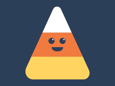 Candy Corn animation art character design flat gif graphic icon illustration illustrator vector web