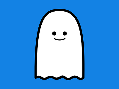 Ghost 2d art clean creative design flat graphic graphic design icon illustration minimal vector