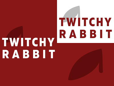 Twitchy Rabbit | Day 3 branding challenge day 3 design graphic identity logo logo design thirty logos twitchy rabbit