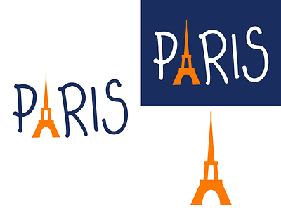 Paris | Week 1 branding challenge city cityview design graphic identity logo logo design paris typehue