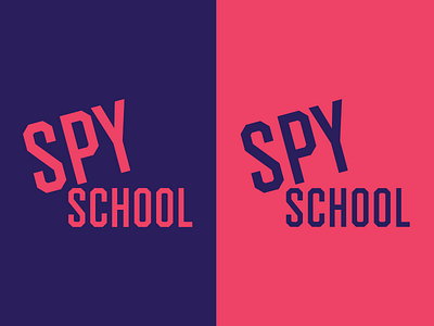 Spy School | Week 8 branding brandom challenge design graphic identity logo logo design spy school typehue