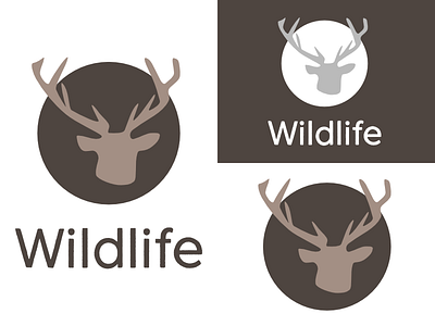 Wildlife | Day 5 animal branding challenge deer design graphic identity logo logo design thirty logos wildlife