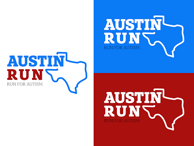 Austin Run | Day 7 austin run autism branding challenge design graphic identity logo logo design texas thirty logos