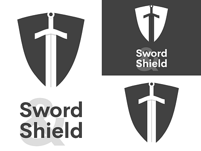 Sword & Shield | Day 12 branding challenge design graphic identity logo logo design security sword and shield thirty logos