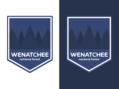 Wenatchee National Forest | Day 25 branding challenge design forest graphic identity logo logo design thirty logos wenatchee