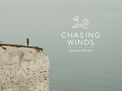 Chasing Winds air brand kite logo surf tour travel trip water