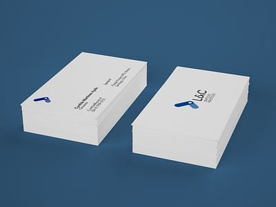 L&C Business Cards branding business card cards print stationary white