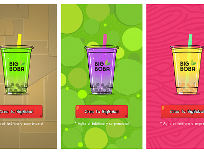 Create your own Tea app colorfull concept game grass illustration iphone pink ui ux wood