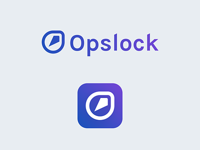 Opslock logotype brand branding logo logotype
