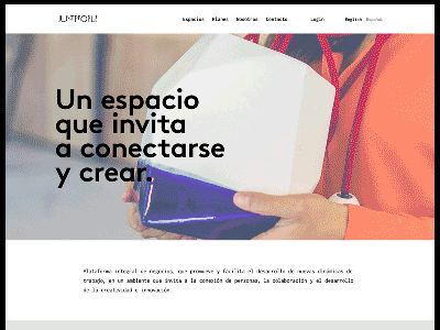 Coworking minimal ui web