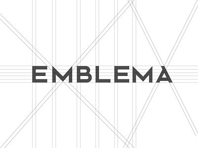 Emble.ma branding construction draw elements gris logo proportion type
