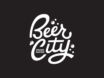 Beer City Grand Rapids Lettering