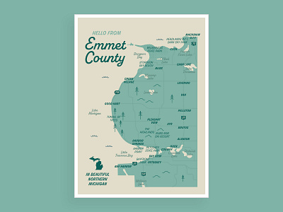 Emmet County Map