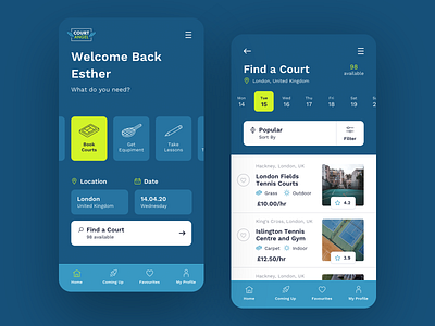 Court Angel Tennis App: Find A Court