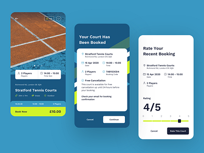 Court Angel Tennis App: Book A Court angel app court design flat graphic interface mobile sport tennis