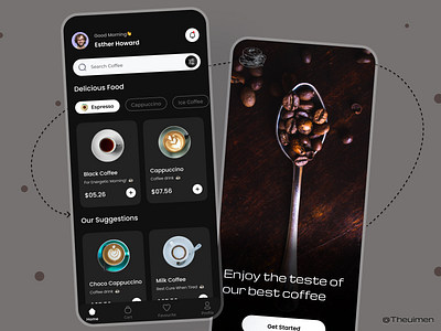 Coffee Shop app app design application coffee coffee shop coffeeshop coffeeshopdesign figma mobail app ui ui design uiux user interface ux