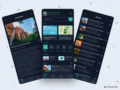 Blog App app application blog blog app blog app template blog app ui blog application ui blog website blog website template design figma illustration logo ui ui design uiux user interface