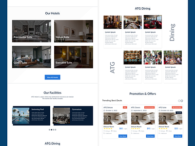 Hotel Screen branding design design web ui desktop hotel page screen ui uiux ux web