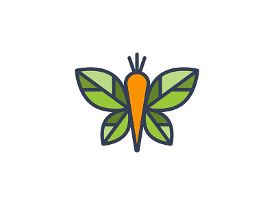 Combination logo for "The Foodie Nutritionist" 99designs branding butterfly carrot colorful combination diet feminine food fruit healthy leaves logo logomark minimal modern natural nutrition simple vegetable