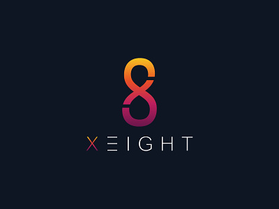 X-Eight club music festival 8 dribbble eight gradient hello hi invitation invite monogram music shot x