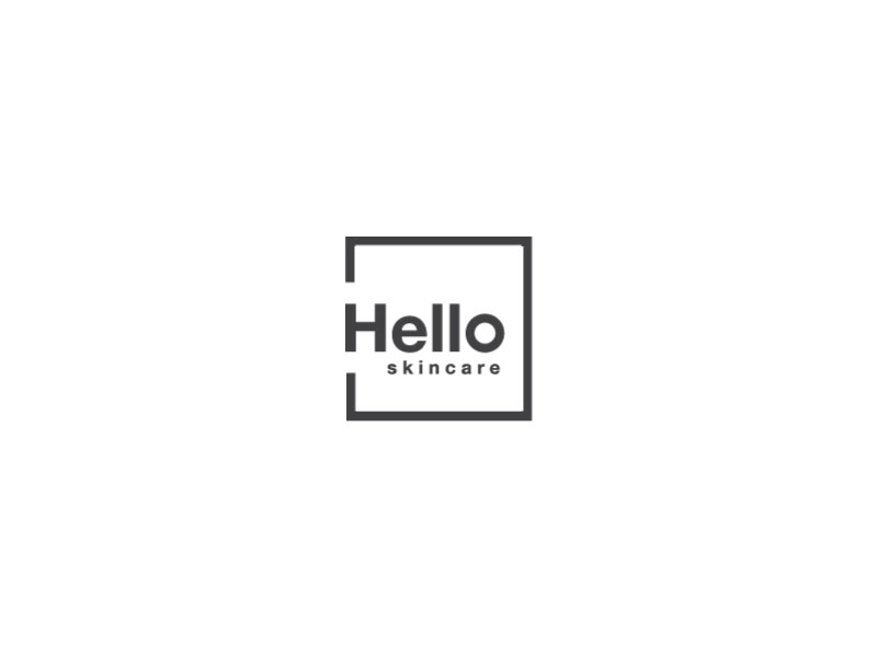 Hello skincare logo animation animation black black white dribbble hello logo logoanimation motiongraphic motiongraphics skincare ui vector