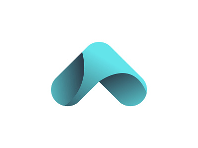 A letter - logo FOR SALE! a letter a logo abstract app aqua blue design dribbble gradient invite logo logomark minimal modern simple vector