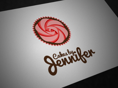 Cakes by Jennifer // Business card baking business card cake script