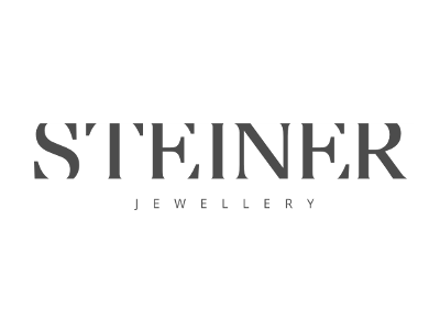 Steiner Jewellery Logo black and white jewellery logo serif