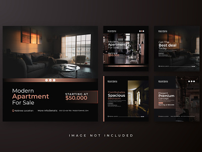Luxury Real estate apartment and house for sale promotional branding design graphic design luxury post design new post new post post design real estate social media post
