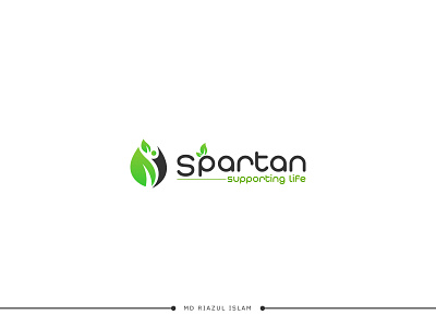 Spartan Supporting Life Logo Design app banner design brand logo branding branding logo design graphic design illustration letterhead design logo logo design new logo design spartan supporting life logo vector