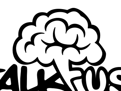 TalkFuse Logo rethink brain design logo talkfuse