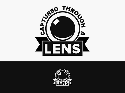 Captured through a Lens brand logo photography